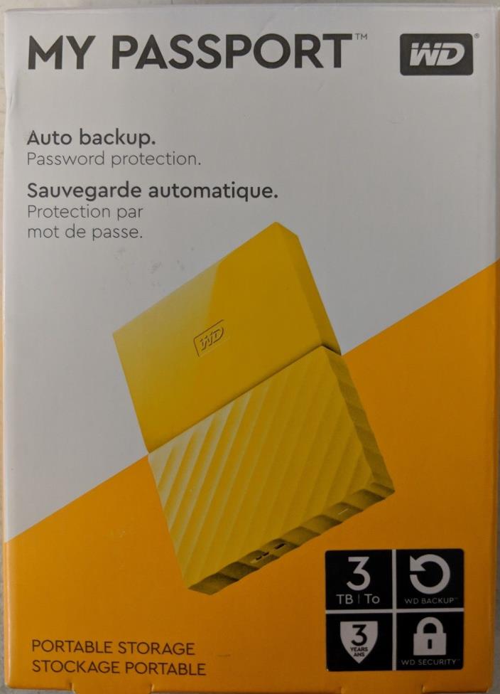 Western Digital My Passport 3TB (WDBYFT0030BYL) #EB7453