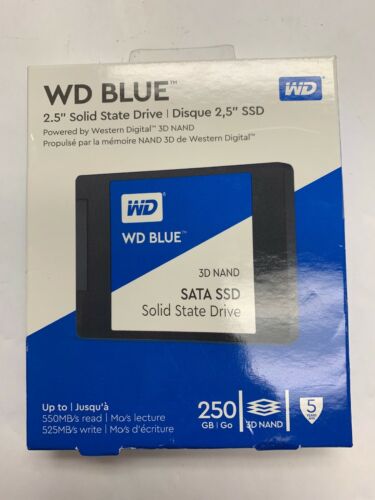 WD - Blue PC SSD 250GB Internal SATA Solid State Drive Brand New Sealed