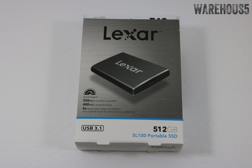 External Solid State Drives Lexar Sl100 Portable Ssd 512gb