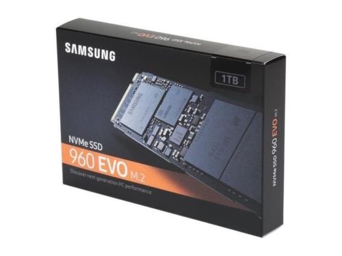 Samsung 960 EVO Series - 1TB PCIe NVMe - M.2 Internal SSD (MZ-V6E1T0BW) Sealed