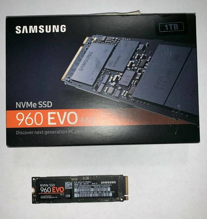 Samsung 960 EVO NVMe M.2 PCIe 1TB SSD Drive