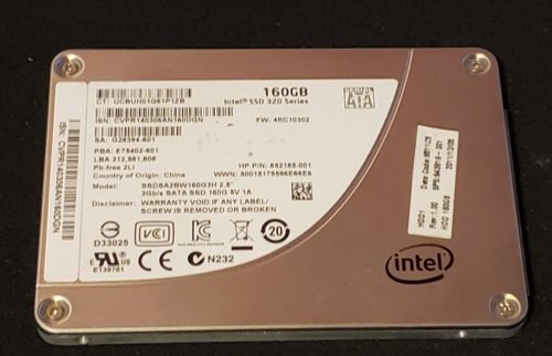 Intel 320 Series 160GB MLC SSD SATA 3Gbps 2.5