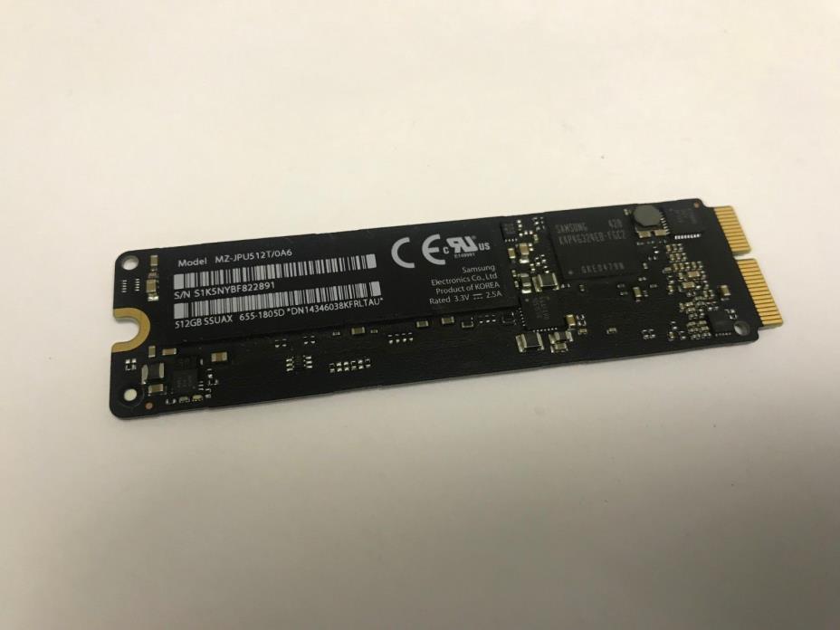 Apple Samsung 512GB SSD MZ-JPU512T/0A6 MacBook Pro Retina 2013-2015*H42