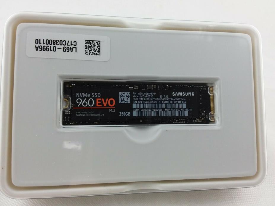 250GB Samsung NVMe SSD 960 EVO M.2 Solid State Drive SSD MZVLW250HEHP MZ-V6E250