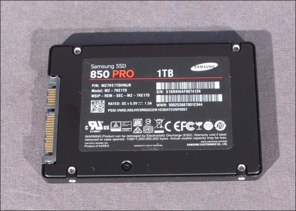 1TB SAMSUNG 850 PRO SSD Solid State Drives SATA III MZ-7KE1T0