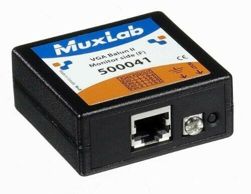 Muxlab (500041) Female Monitor Side Video Source Over Cat5 UTP VGA Balun II