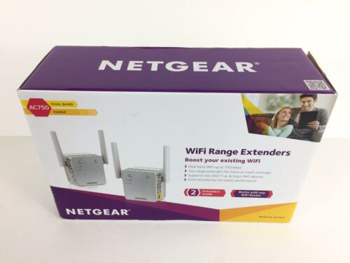 Netgear AC750 WiFi Range Extender EX3920 (Two EX3700-100NAS) Works w Any Router