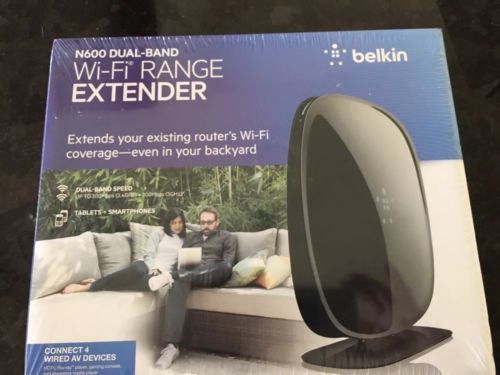 Belkin N600 Dual Band Wi-Fi Range Extender Brand New