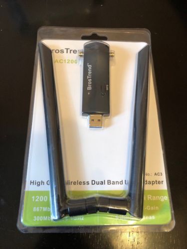 New BrosTrend AC1200 Wireless Dual Band Adapter