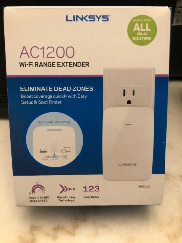Linksys AC1200 Wi-Fi Range Extender - White