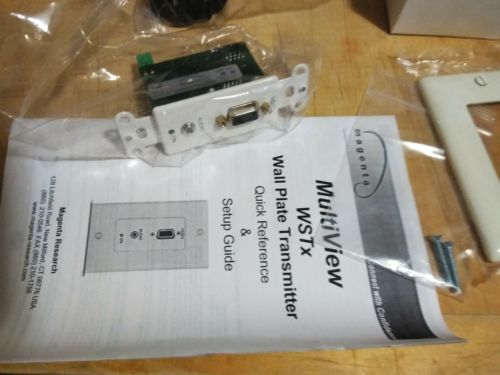 magenta research vga&audio over cat5 transmitter wall plate