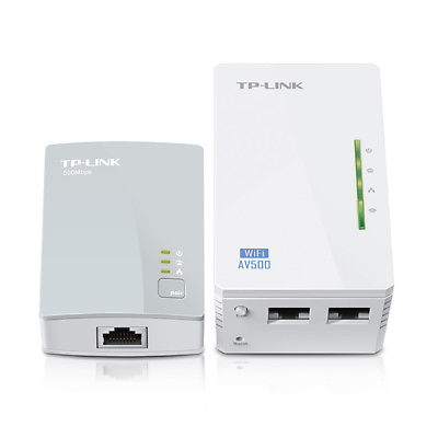TP-Link 300Mbps Wireless WiFi Range Extender AV500 Powerline Edition Starter Kit