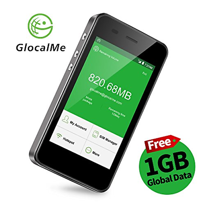 GlocalMe G3 4G LTE Mobile Hotspot, [Upgraded Version] Worldwide High Speed WiFi
