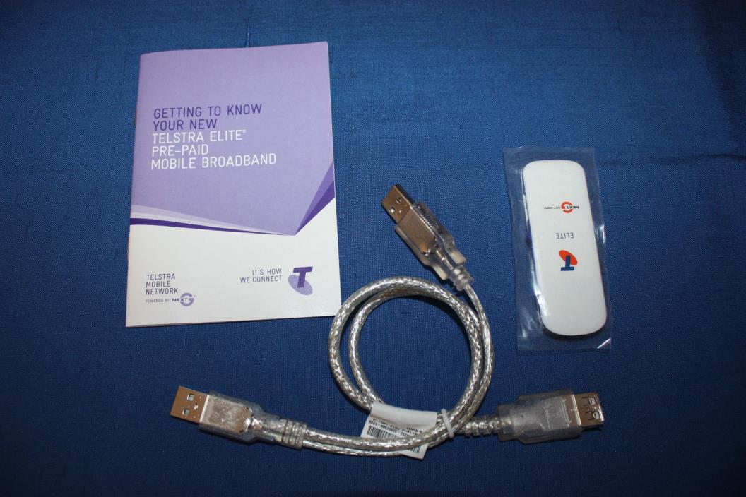 Telstra Australia Pre-Paid Elite Mobile Broadband 3G/2G USB Dongle for Laptops