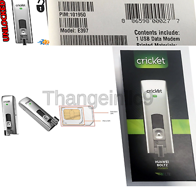 Unlocked Modem USB 4G LTE Huawei E397u-53 Worldwide Hotspot Service Required ...