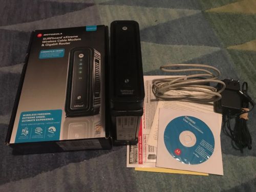 Motorola SURFboard eXtreme  SBG6580 Wireless Cable Modem & Gigabit Router.