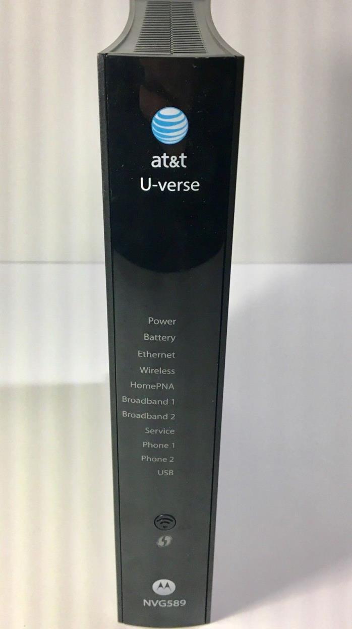 AT&T Uverse Arris NVG589 Cable Modem DSL Modem Wireless Router Combo