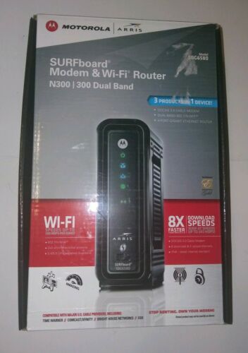 Arris SURFBoard SBG6580 Cable Modem WiFi Router N300 300 Dual Band 3 in 1 Device