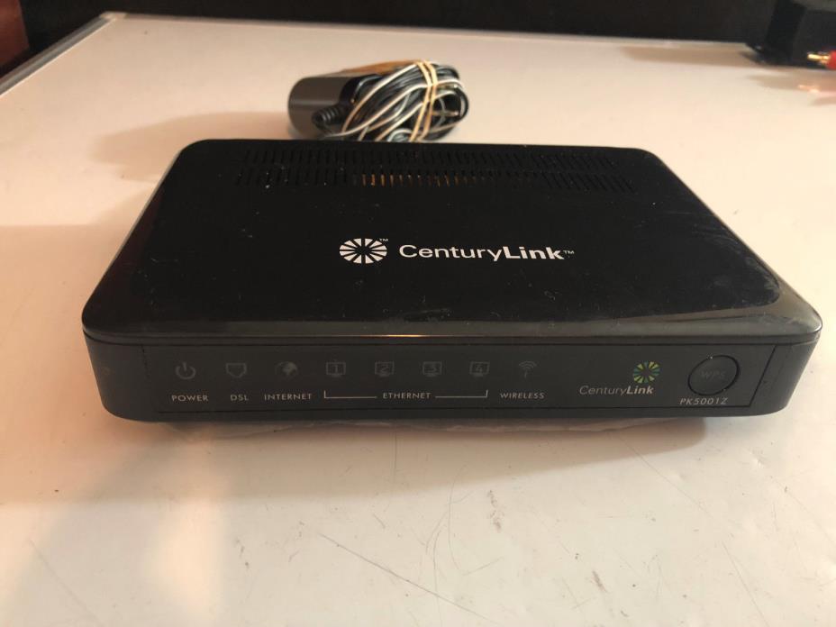 Centurylink Zyxel PK5001Z ADSL2/ADSL2+ Modem with Wireless Router With Power