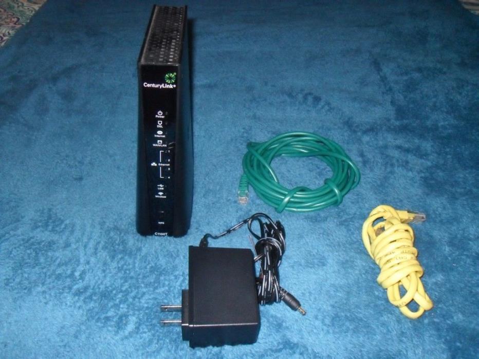 CENTURYLINK TECHNICOLOR C1100Z DSL VDSL2 MODEM WIRELESS 802.11n WIFI ROUTER