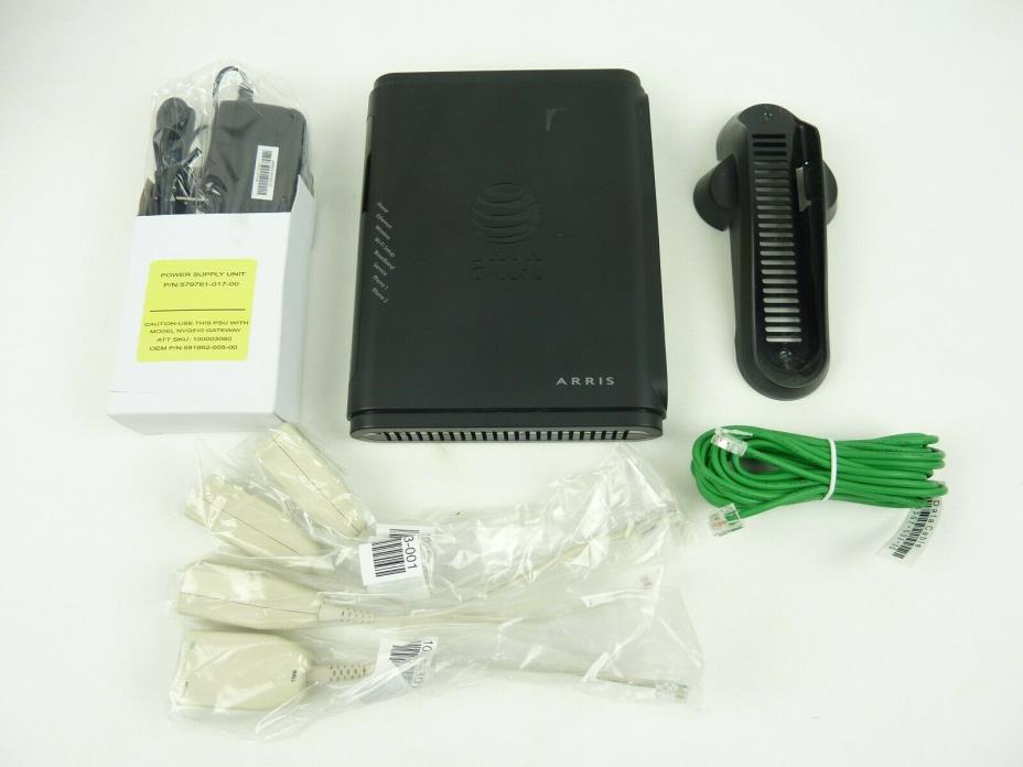 AT&T ARRIS Modem Wireless Router Model NVG510 ATT DSL Broadband Network WiFi