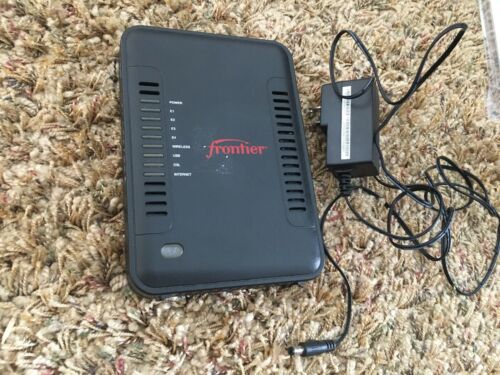 FRONTIER NETGEAR ADSL2+ MODEM ROUTER MODEL B90-755044-15 with POWER CORD 7550