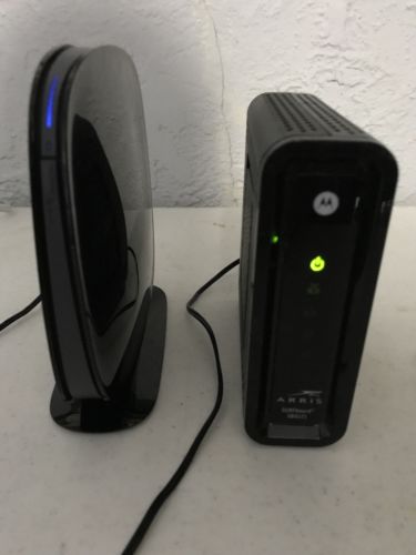 Belkin Dual Band Wireless Router & Arris Surfboard Modem; Includes all Cords
