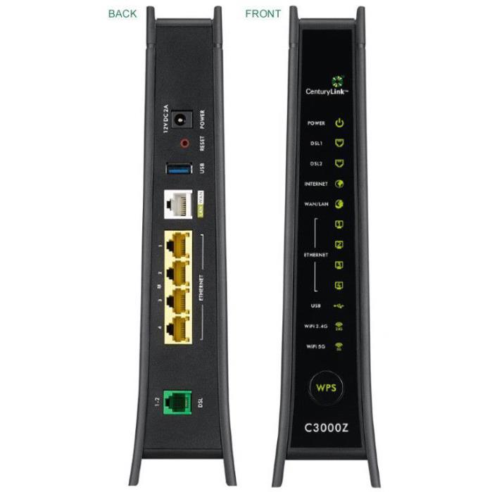 ZyXEL C3000Z Modem CenturyLink