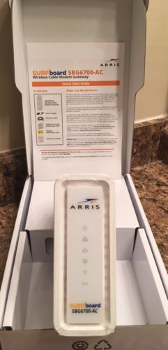 ARRIS SURFboard SBG6700AC DOCSIS 3.0 Cable Modem WiFi router USED ONCE