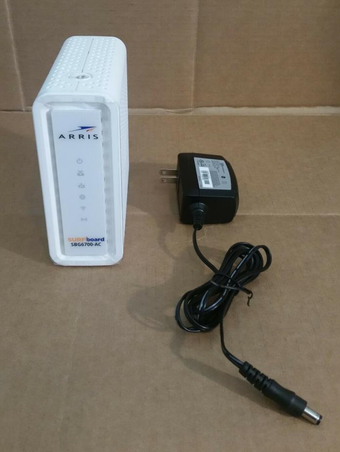 WOW! ARRIS SURFboardSBG6700-ACDOCSIS 3.0 Modem Wi-Fi - Lightly Used but CLEAN!