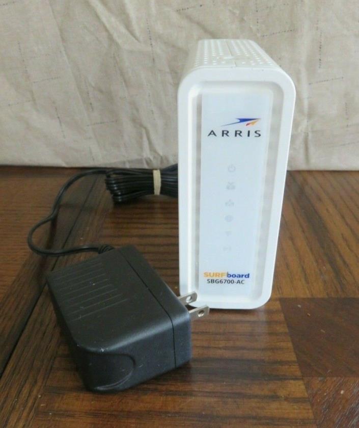ARRIS SURFboard SBG6700AC Cable Modem/Wi-Fi Router with Adapter