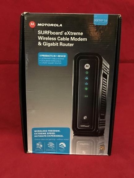 Motorola SURFboard eXtreme Wireless Cable Modem and Gigabit Router SBG6580