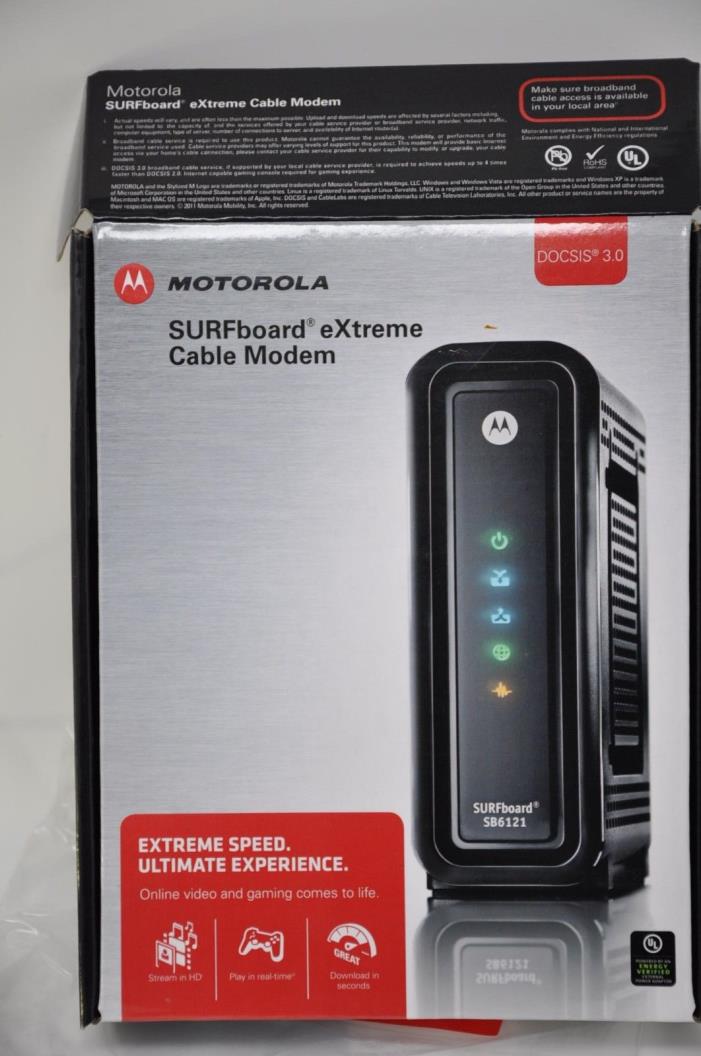 Motorola SURFboard eXtreme (SB6121) Docsis 3.0 Cable Modem