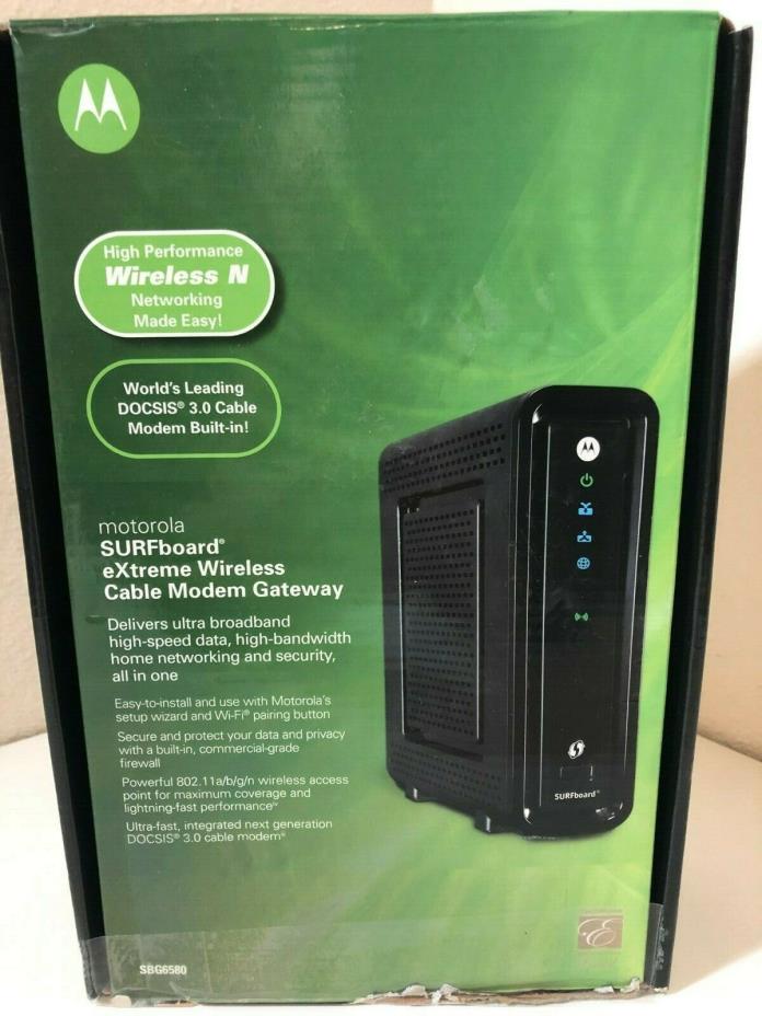 Motorola SBG6580 SURFboard eXtreme 3.0 Wireless Cable Modem Gateway