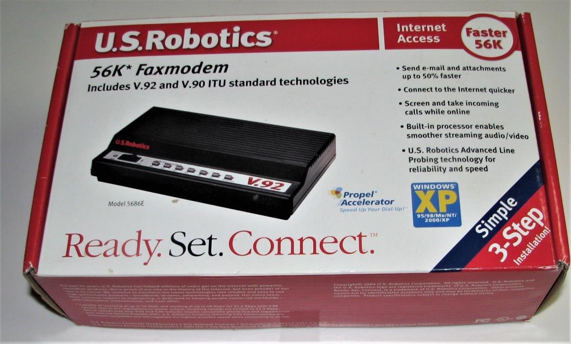 US Robotics 56K Faxmodem - model 5686E - new in box.