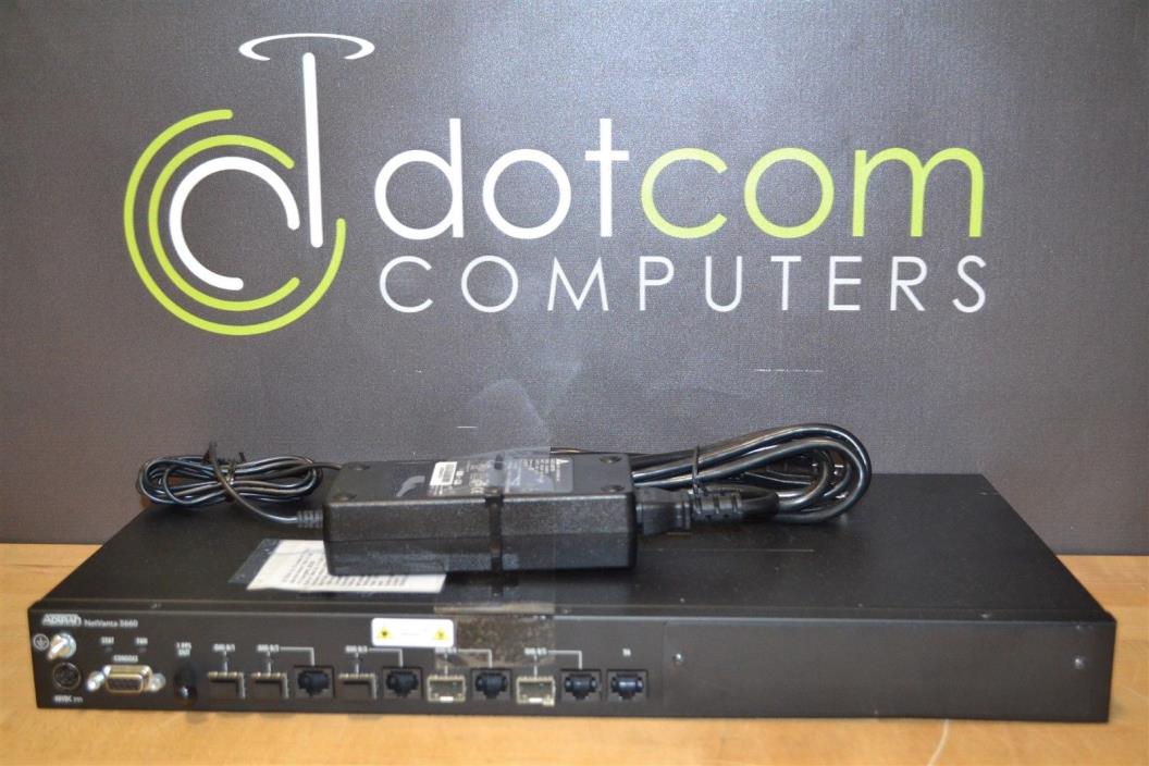 Adtran NetVanta 5660 17005660F1 Gigabit Access Router With Power Supply Warranty