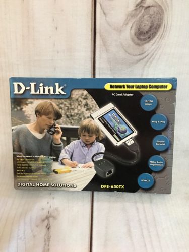 D-Link DFE-650TX 10/100 Mbps PC Card Adapter Never Used