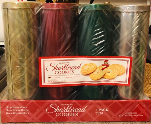 European Product Of Germany Shortbread Cookies 4 Tins 5 Lbs Total No Preservativ