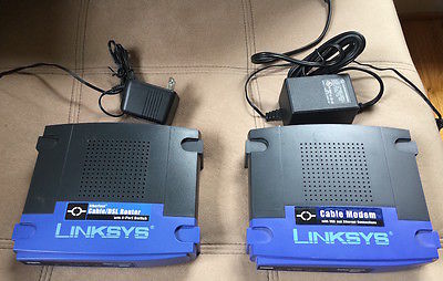 Linksys BEFSR41 Ver 4 Router and Linksys BEFCMU10 Ver 4 Cable Modem