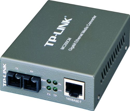 TP-Link Gigabit Ethernet Media Converter, 1000Mbps RJ45 to 1000M Multi-Mode SC F