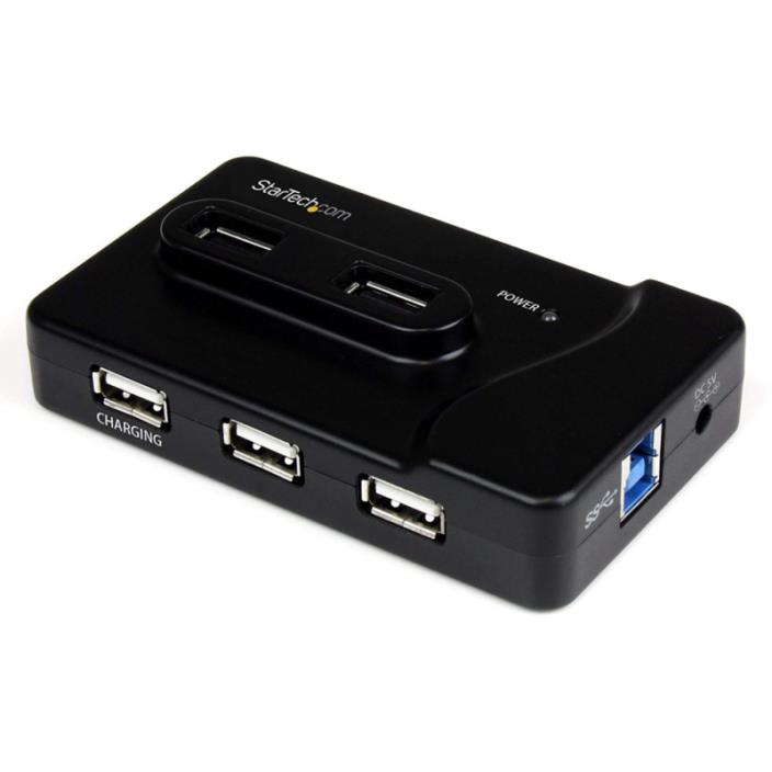 6 Port USB 3.0 & 2.0 Hub with 2A Charging - 2x 3.0 Ports & 4x 2.0 - Combo 20W Po