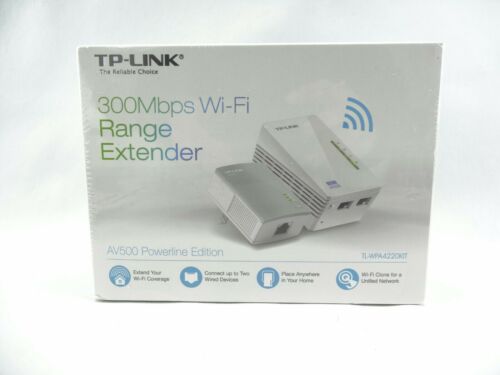 TP-Link TL-WPA4220KIT AV500 300Mbps Wireless Wi-Fi Powerline Range Extender Kit