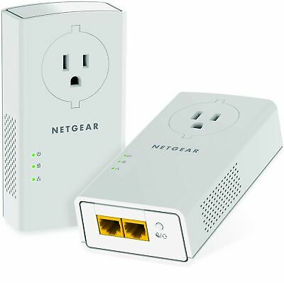 NETGEAR Powerline Adapter 2000 Mbps 2 Gigabit Ethernet Ports with Passthrough