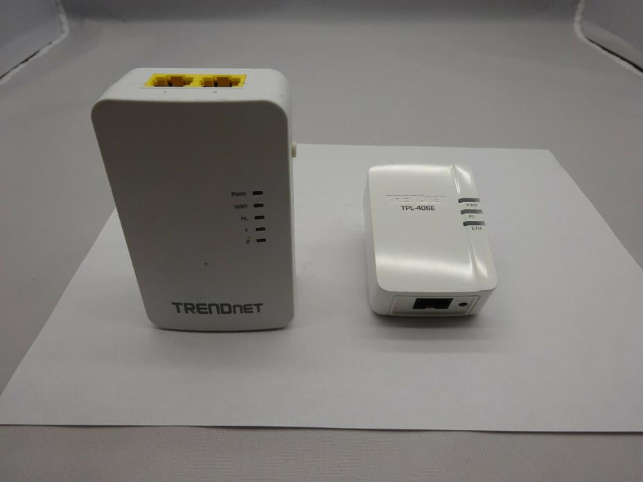 Trendnet TPL-410AP AND TPL-406E powerline network WiFi