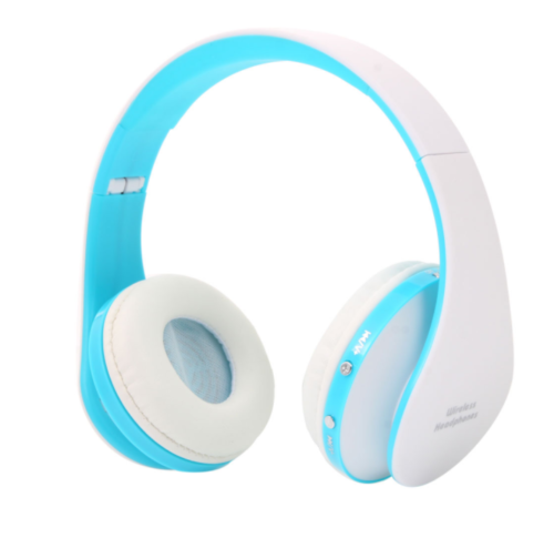 NX-8252 Foldable Wireless Stereo Sports Bluetooth Headphone Headset Blue