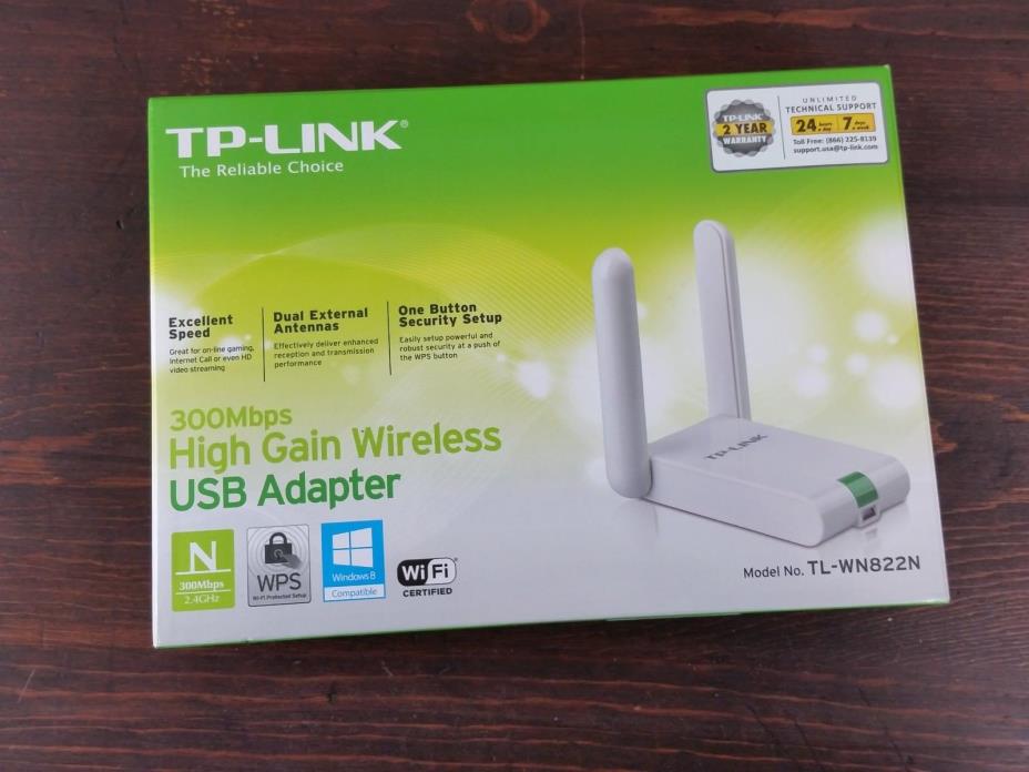 TP-Link TL-WN822N Wireless Adapter 300 Mbps High Gain Wireless USB Adapter