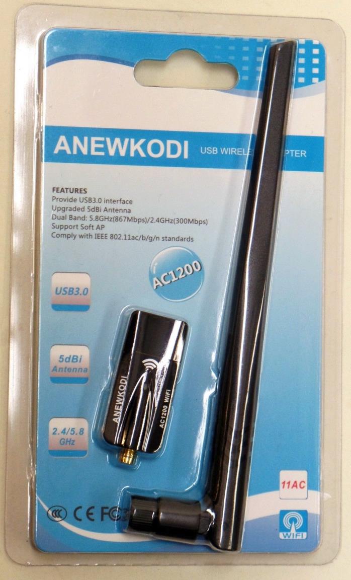 ANEWKODI AC1200Mbps USB WiFi Adapter, USB3.0 Wireless Network LAN Card WiFi D...