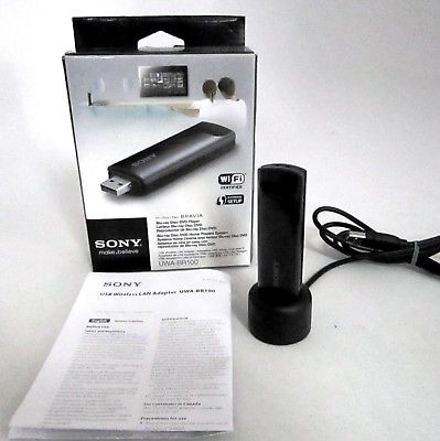 SONY UWA-BR100 USB WIRELESS LAN ADAPTER FOR BRAVIA TV Wi-Fi READY DONGLE W/ BOX