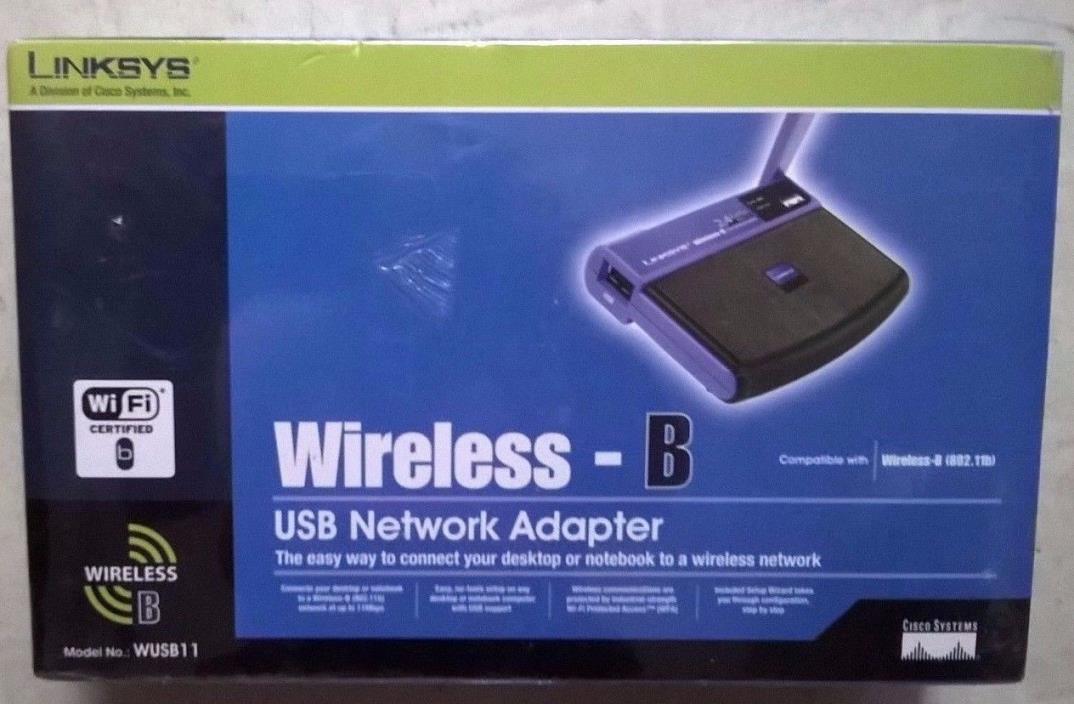 LINKSYS Network Adapter Wireless-B USB WUSB11 NEW!
