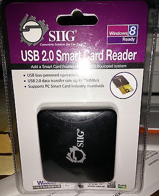 NIB SIIG USB 2.0 Smart Card Reader JU-CR0012-S1
